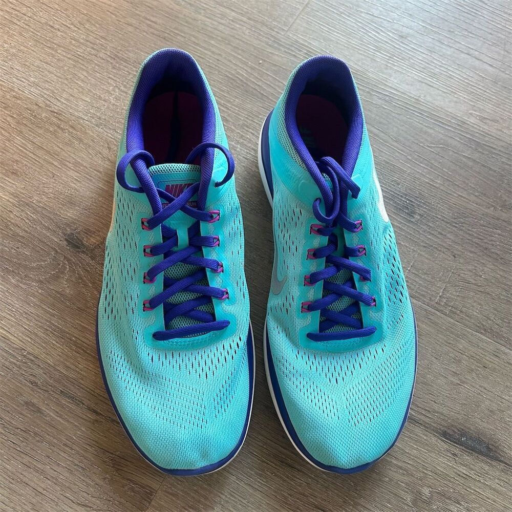 Nike Flex 2016 RN Unisex Running Shoes Blue Low Top Sneakers 11
